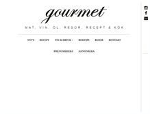 Tablet Screenshot of gourmet.se